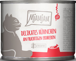 MjAMjAM Katzen Nassfutter Hühnchen mit Erdbeeren Adult 6 x 200 g - 6 x 200 g – Bild 1 von 3