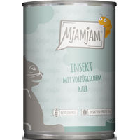 Produktbild von MjAMjAM Katzen Nassfutter Insekt und Kalb Adult Getreidefrei Hypoallergen Monoprotein 6 x 400 g - 6 x 400 g