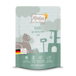 Produktbild von MjAMjAM Katzen Nassfutter Kalb und Insekt Pouchbeutel 6x300g - 300 g