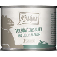 Produktbild von MjAMjAM Katzen Nassfutter Kalb und Truthahn Stückchen in Sauce Getreidefrei 24 x 200 g - 6 x 200 g