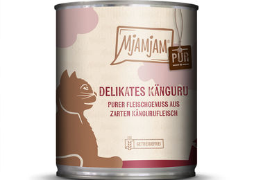 MjAMjAM Katzen Nassfutter Känguru pur Monoprotein Stückchen in Sauce Adult 6 x 800 g - 6 x 800 g – Bild 1 von 7
