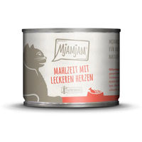 Produktbild von MjAMjAM Katzen Nassfutter mit Herzchen Rind und Huhn Getreidefrei 6 x 200 g - 6 x 200 g