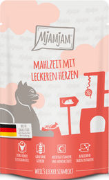 MjAMjAM Katzen Nassfutter Mousse mit Rind und Huhn Herz Form Getreidefrei 12 x 125 g - 12 x 125 g – Bild 1 von 3