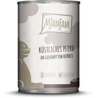 Produktbild von MjAMjAM Katzen Nassfutter Pferd mit Kürbis Adult Getreidefrei Hoher Fleischanteil 6 x 400 g - 6 x 400 g