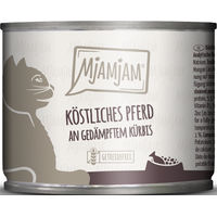 Produktbild von MjAMjAM Katzen Nassfutter Pferd mit Kürbis Stückchen in Sauce Getreidefrei Adult 6 x 200 g - 6 x 200 g