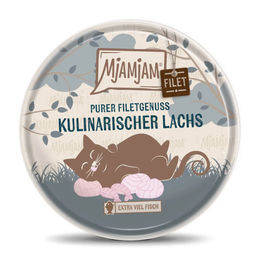MjAMjAM Katzen Nassfutter Purer Filetgenuss Lachs Adult Monoprotein 16 x 80 g - 16 x 80 g – Bild 1 von 4