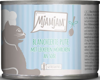 MjAMjAM Katzen Nassfutter Pute in Soße, Adult, Getreidefrei, Glutenfrei, 6 x 185 g - 6 x 185 g – Bild 1 von 4