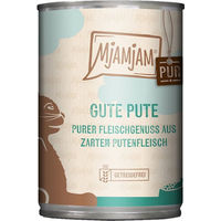 Produktbild von MjAMjAM Katzen Nassfutter Pute mit hohem Fleischanteil 24x400g