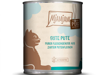 MjAMjAM Katzen Nassfutter Pute Monoprotein Stückchen in Soße 6 x 800 g - 6 x 800 g – Bild 1 von 7