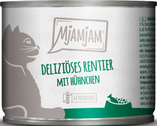 MjAMjAM Katzen Nassfutter Rentier mit Huhn und Karotten Stückchen in Sauce Getreidefrei Adult 6 x 200 g - 6 x 200 g – Bild 1 von 5