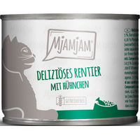 Produktbild von MjAMjAM Katzen Nassfutter Rentier mit Huhn und Karotten Stückchen in Sauce Getreidefrei Adult 6 x 200 g - 6 x 200 g