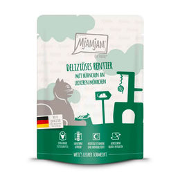 Produktbild von MjAMjAM Katzen Nassfutter Rentier Pouchbeutel 6x300g - 300 g