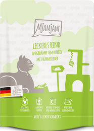 MjAMjAM Katzen Nassfutter Rind mit Kürbis Stückchen in Sauce Getreidefrei Adult 6 x 300 g - 6 x 300 g – Bild 1 von 3