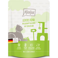 Produktbild von MjAMjAM Katzen Nassfutter Rind mit Kürbis Stückchen in Sauce Getreidefrei Adult 6 x 300 g - 6 x 300 g