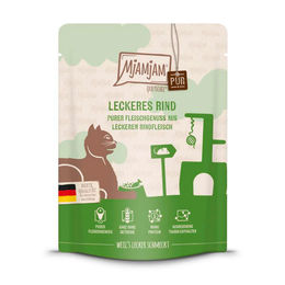 Produktbild von MjAMjAM Katzen Nassfutter Rind Pouchbeutel 6x300g - 300 g