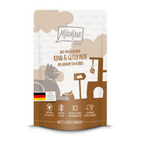 Produktbild von MjAMjAM Katzen Nassfutter Rind und Pute Getreidefrei 12 x 125 g - 12 x 125 g