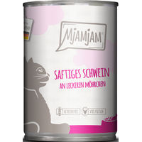 Produktbild von MjAMjAM Katzen Nassfutter Schwein mit Karotten Stückchen in Sauce Getreidefrei Adult 6 x 400 g - 400 g
