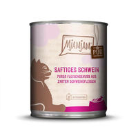 Produktbild von MjAMjAM Katzen Nassfutter Schwein Purer Fleischgenuss 6x800g Dose - 800 g