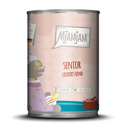 MjAMjAM Katzen Nassfutter Senior Rind Getreidefrei Monoprotein 6 x 400 g - 6 x 400 g – Bild 1 von 3