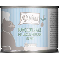 Produktbild von MjAMjAM Katzen Nassfutter Soßenschmaus Kalb mit Möhrchen Adult 6 x 185 g getreidefrei glutenfrei - 6 x 185 g