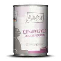 Produktbild von MjAMjAM Katzen Nassfutter Wild mit hohem Fleischanteil Adult 6 x 400 g Dose - 6 x 400 g