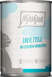 MjAMjAM Katzen Nassfutter Zarte Ziege mit Möhrchen Stückchen in Sauce Getreidefrei Hoher Fleischanteil 6 x 400 g - 6 x 400 g – Bild 1 von 4