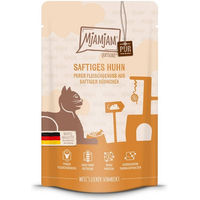 Produktbild von MjAMjAM Katzen-Quetschie Hühnchen Creme mit hohem Fleischanteil 12x125g