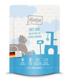 MjAMjAM Katzenfutter Adult Ente und Geflügel an Möhrchen Stückchen in Sauce getreidefrei 6 x 300 g - 6 x 300 g – Bild 1 von 2