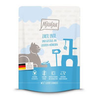Produktbild von MjAMjAM Katzenfutter Adult Ente und Geflügel an Möhrchen Stückchen in Sauce getreidefrei 6 x 300 g - 6 x 300 g