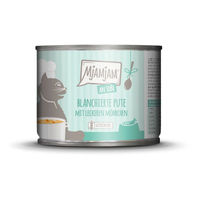 Produktbild von MjAMjAM Katzenfutter blanchierte Pute mit Möhrchen in Soße 6x185g
