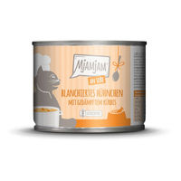 Produktbild von MjAMjAM Katzenfutter blanchiertes Hühnchen mit Kürbis in Soße 24x185g