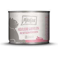 Produktbild von MjAMjAM Katzenfutter Garnelen mit Hühnchen 24x200g - 24 x 200 g