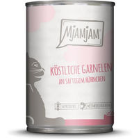 Produktbild von MjAMjAM Katzenfutter Garnelen mit Hühnchen 24x400g - 24 x 400 g