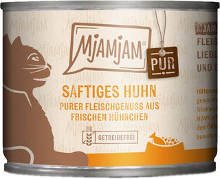 Produktbild von MjAMjAM Katzenfutter Huhn Monoprotein 6x200g