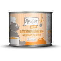 Produktbild von MjAMjAM Katzenfutter Hühnchen mit Kürbis in Sauce 6x185g