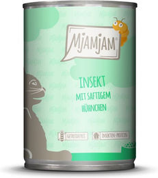 Produktbild von MjAMjAM Katzenfutter Insekt mit Huhn hoher Fleischanteil 6x400g