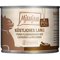 Produktbild von MjAMjAM Katzenfutter Lamm Monoprotein für alle Altersstufen 24x200g