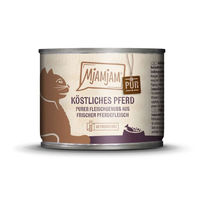 Produktbild von MjAMjAM Katzenfutter Pferd Purer Fleischgenuss 6x200g Dose - 6 x 200 g