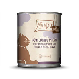 Produktbild von MjAMjAM Katzenfutter Pferd Purer Fleischgenuss Dose 6x800g - 6 x 800 g