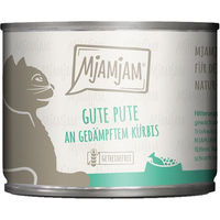 Produktbild von MjAMjAM Katzenfutter Pute an gedämpftem Kürbis 6x200 g