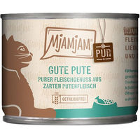 Produktbild von MjAMjAM Katzenfutter Pute Monoprotein Stückchen in Sauce 24x200g