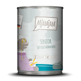 MjAMjAM Katzenfutter Senior Huhn Stückchen in Sauce getreidefrei monoprotein 6 x 400 g - 6 x 400 g – Bild 1 von 2