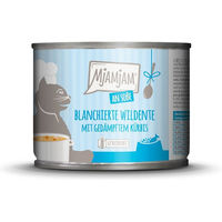 Produktbild von MjAMjAM Katzenfutter Wildente mit Kürbis in Soße 6x185g