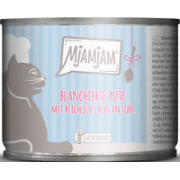 Produktbild von MjAMjAM Katzennahrung Kitten Pute und Lachs in Soße getreidefrei 6 x 185 g - 6 x 185 g