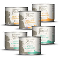 Produktbild von MjAMjAM Katzennassfutter Monopaket I Huhn und Pute Monoprotein Stückchen in Sauce für erwachsene Katzen 6 x 200 g - 6 x 200 g