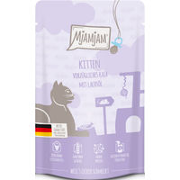 Produktbild von MjAMjAM Kitten Nassfutter Kalb mit Lachsöl 12 x 125 g - 12 x 125 g