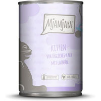 Produktbild von MjAMjAM Kitten Nassfutter Kalb mit Lachsöl getreidefrei und ohne Zucker 6x400g - 6 x 400 g