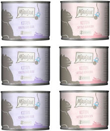 Produktbild von MjAMjAM Kitten Probierpaket Mix aus 2 Sorten Getreidefrei und Glutenfrei 6 x 200 g - 6 x 200 g