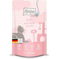 Produktbild von MjAMjAM Kitten Quetschie Hühnchen mit Lachsöl 12x125g