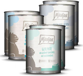 Produktbild von MjAMjAM Mixpaket II Getreidefreies Hundefutter 24x800g